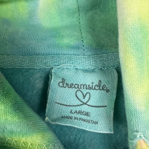 Sudadera con Capucha Dreamsicle Para Hombres Grande Sea Swirl Tie Dye Pullover Canguro Bolsillo Nueva - Imagen 3 de 7