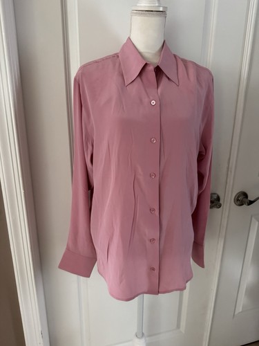 EQUIPMENT Leona Silk Shirt In Pink Wild Rose. Size L. MSRP $250 - Bild 6 von 18