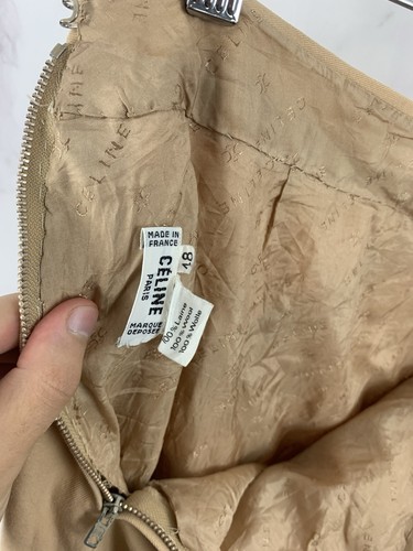 Falda plisada de lana Celine vintage talla 48 - Imagen 17 de 17