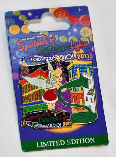 New! 2011 Disney Osborne Family Spectacle of Lights Christmas Pin Tinkerbell 3D - Picture 2 of 7