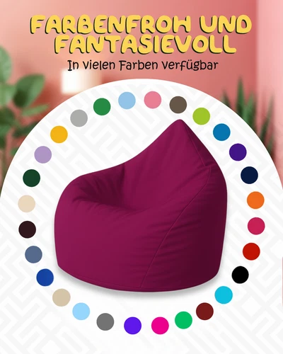PatchHome Sitzsack XL- Jumbo Sitzkissen Bodenkissen Kinder und Erwachsene - Bild 93 von 203