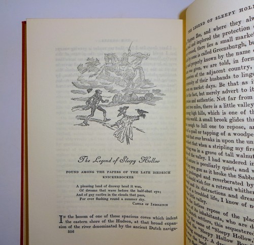 1939 WASHINGTON IRVING The Sketch Book, Legend Sleepy Hollow, Rip Van Winkle, NF - Picture 8 of 22