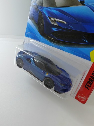 Hot Wheels 2026 Case B FERRARI SF90 STRADALE Blue Long Card with FREE Protector - Picture 8 of 8