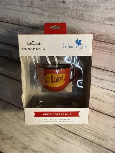 New GILMORE GIRLS Luke's Coffee Mug Cup Hallmark Christmas Ornaments Sealed - Picture 2 of 5