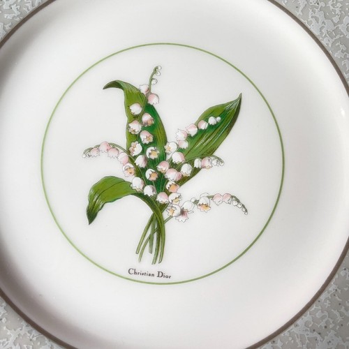 Christian Dior MILLY LA FORET Plate Set of 6 pcs 27cm, 16.5cm Lily of the Valley - Picture 9 of 11