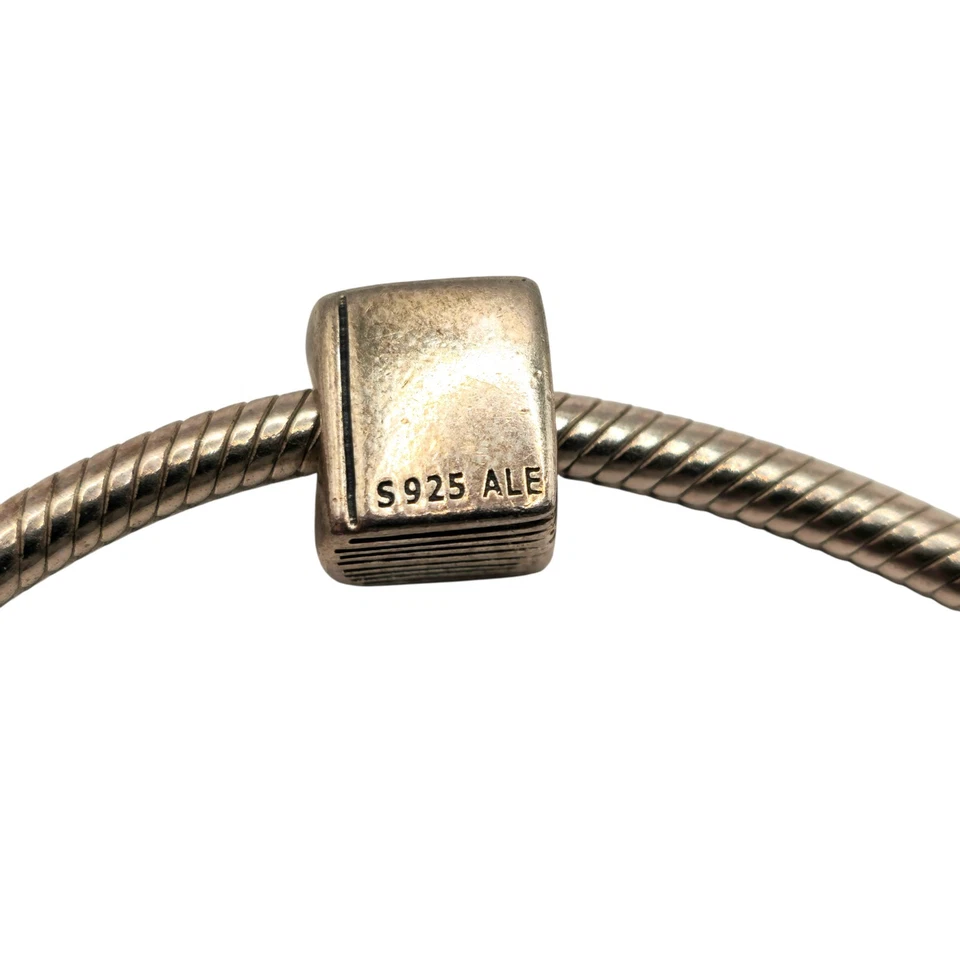 Auténtico Pandora Plata Esterlina Dije Pulsera S925 ALE con Dijes y Perla Dang Foto 3 de 4