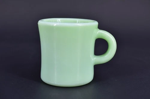 Vintage Fire-King Jadeite C Handle Restaurant Ware Mug