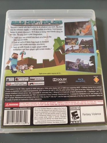 Minecraft Playstation 3 Edition Sony PS3 Komplett - Bild 2 von 3