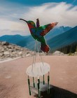 Completed 5D Diamond Art Bird Windchime,Garden Decor,Hanging Ornament UK SELLER