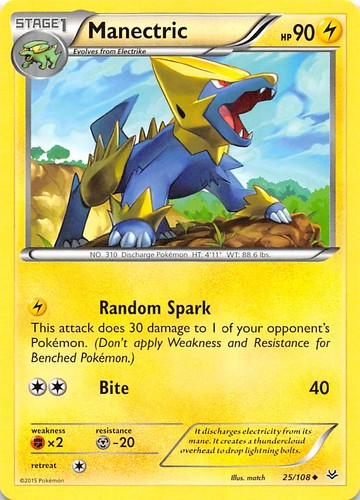 Manectric 25/108 XY - Cieux rugissants Pokemon 006485 - Photo 1/2