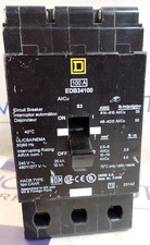 Square D Circuit Breaker EDB34100 3 Pole 100 Amp 18kA @ 480Y/277VAC - TESTED