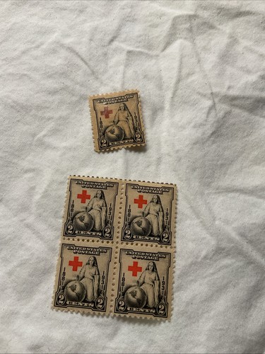 U.S.-(-1931-)-Sc.#702-RED CROSS Issue-lot OF -5-Stamps-MH-#11 - Picture 1 of 5