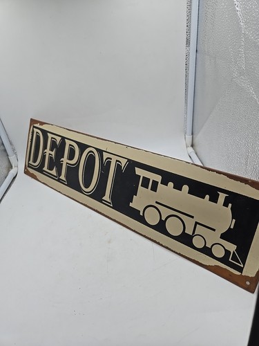 Blechschild, Bahnbetriebswerk, Werbeschild, Reproduktion - Bild 4 von 7