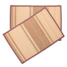  2 Stück Bambus-Tischset, rechteckiges Tischset für Esstisch, hitzebeständiges