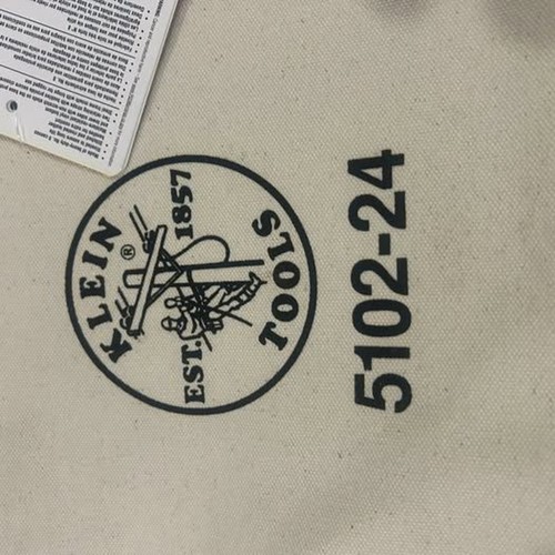 NWT Klein Tools 5102-24 24" Canvas Tool Bag Industrial Heavy Duty - Picture 4 of 8