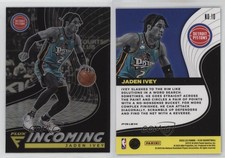 2022-23 Panini Flux Incoming Silver Prizm Jaden Ivey #10 Rookie RC