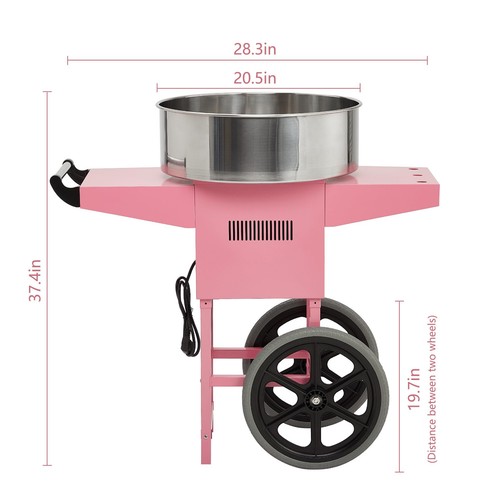 Cotton Candy Machine Commercial with Cart, Electric Cotton Candy Maker for Ki... - Picture 5 of 6