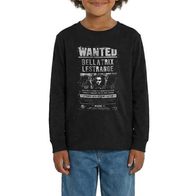 Harry Potter Bellatrix Lestrange Wanted Poster Teenager Langarmshirt