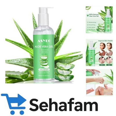 100% Reines Aloe Vera Gel - After-Sun-Pflege und Aknebehandlung in Reisegröße