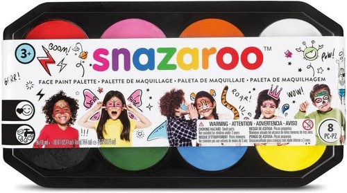 Snazaroo Face Paint Bundle, 8 Color Palette Kit .6 Oz NEW! - Picture 1 of 2