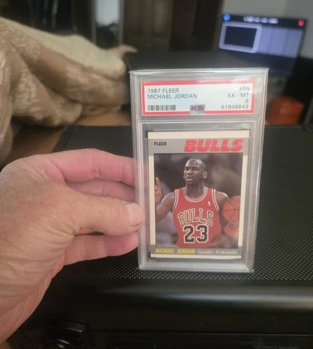 1987 FLEER #59 MICHAEL JORDAN PSA 6💥💥💥💥