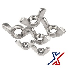 10 - 24 Zinc Plated Wing Nuts / Butterfly Nuts by X1 Tools