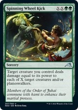 ~ Spinning Wheel Kick ~ NM Foil ~ Kamigawa: Neon Dynasty ~ MTG ~