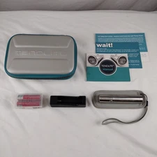 TenDlite Red LED Light Therapy Joint Pain Relief 2 Batteries Charger Case