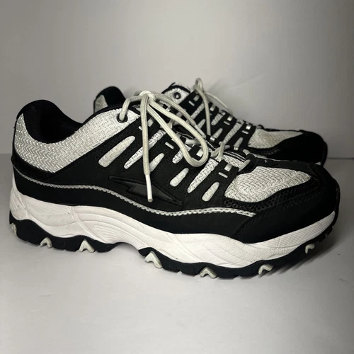 Avia Running Shoes Womens 10W  Memory Foam Insoles WWA128ES017 Black White