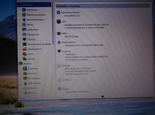 Thinkpad T420 Laptop 2.50 GHz Core i5 8GB RAM Dual Drives / Boot - HD Graph!! - Picture 19 of 21
