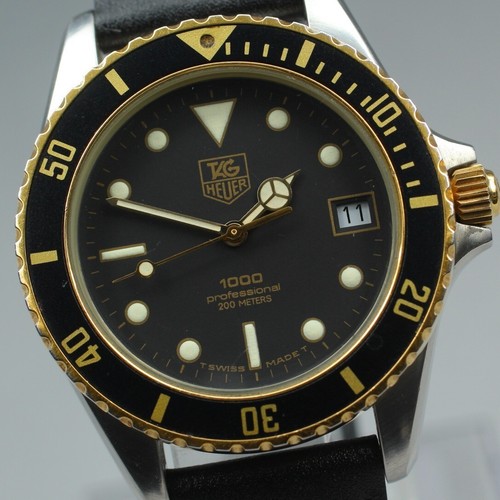TAG Heuer 1000 Professional 980.020N Black Dial Quartz Men's Watch
