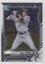 2021 Bowman Chrome Prospects Eddy Diaz #BCP-33 0il7