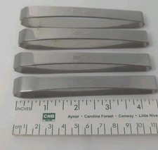 Fish Bone Tweezers 4.75" Stainless Steel Tweezer 4 PACK Made in Japan