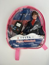 Delta Airlines Flight Attendant 11.5” Doll Daron DA200 Bag