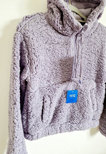 Giacca felpata sherpa Mondetta bambino 1/2 zip viola taglia 11-12 anni - Foto 5 di 7