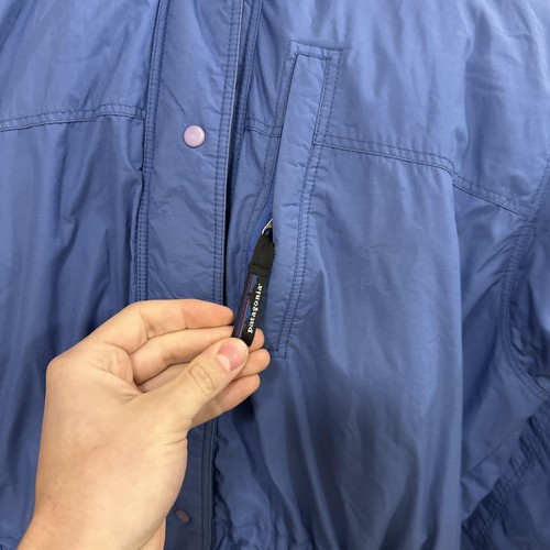 Patagonia Jacket Womens Medium Blue Hooded Insulated Puffer Nylon Parka Winter - Picture 2 of 11