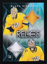 2024 Upper Deck Black Diamond Mine Dual Relics Juuse Saros Pekka Rinne #DMDR-RS