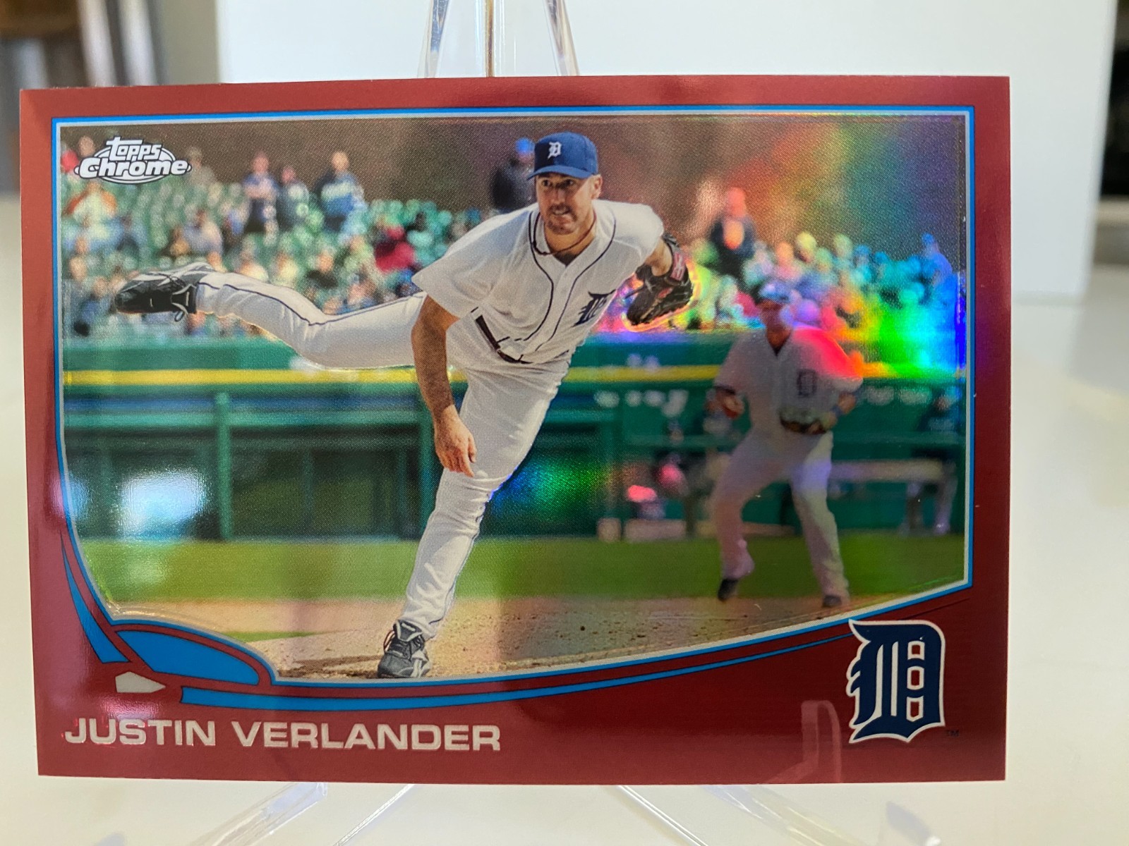 2013 Topps Chrome 'Red Refractor' Justin Verlander #150 serial #'d 11/25 NM/MT!!