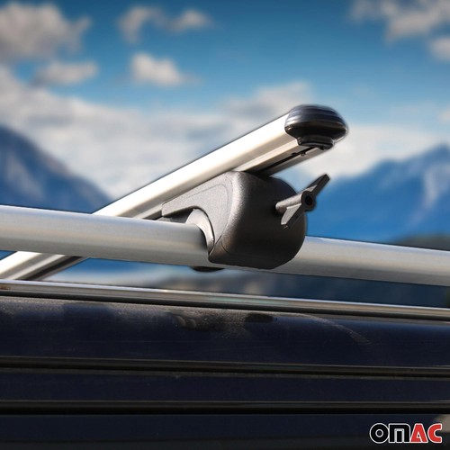Lockable Roof Rack Cross Bars Luggage Carrier for Kia Sedona 2002-2012 Gray 2Pcs - Bild 8 von 12