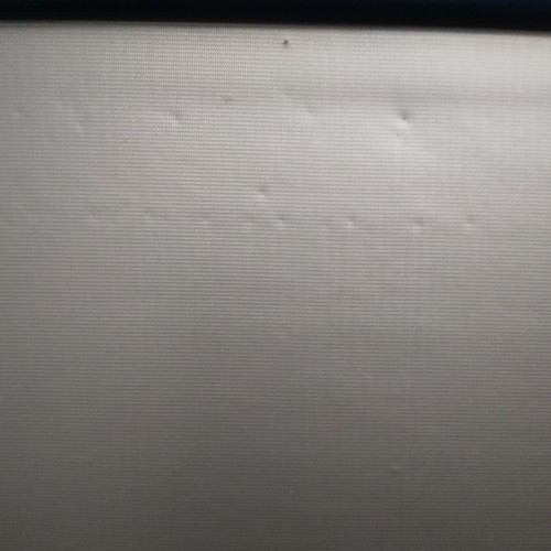 Vintage Barclay 48" x 48" Etalux Silver Projector Screen with Metal Tripod Stand - Picture 4 of 15