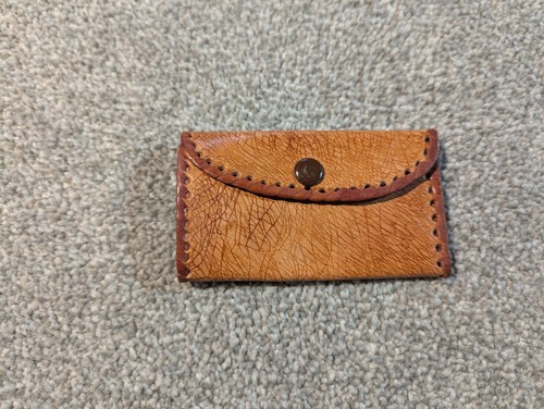 Lote de 2 billeteras de cuero hechas a mano con clip para billetes nativos americanos  - Imagen 7 de 7