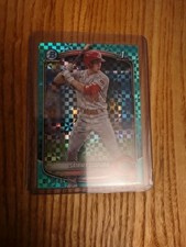 2025 Bowman Sammy Stafura Chrome AQUA Xfractor CINCINNATI REDS 013/125