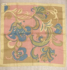 JACQMAR of London Scarf 28"x 28  Vintage 60  s