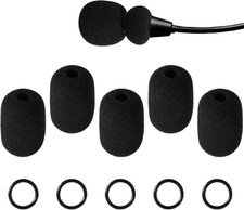 Microphone Foam Covers for Bose Aviation Headsets - 5 Sets with O-Rings