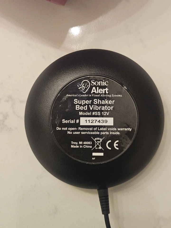 Pink Sonic Bomb Alarm Clock W/bed Shaker   Tested & Works!  See Video - Image 3 of 4