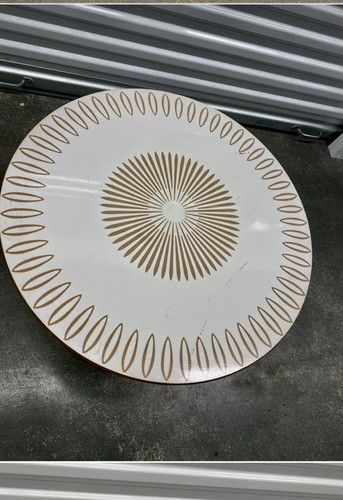 JOHN VAN KOERT for DREXEL "Parkwood" LAMINATED TOP SIDE TABLE - Picture 2 of 7