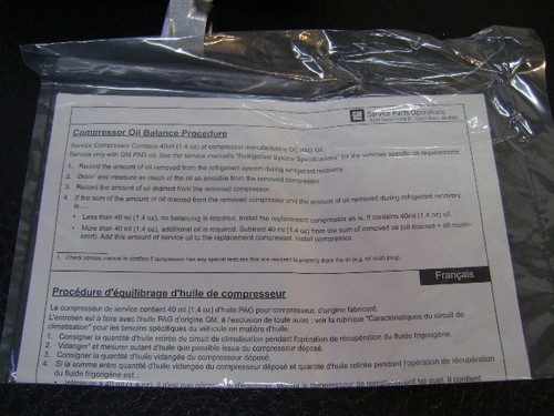 84203719 15-22303   GENUINE GM OEM 2015-2020 A/C Compressor   NEW was SEALED BOX - Picture 18 of 21