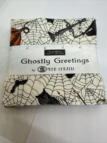 Ghostly Greetings par Deb Strain gâteau en couches prédécoupées par Moda Fabrics 42 - carrés 5"
