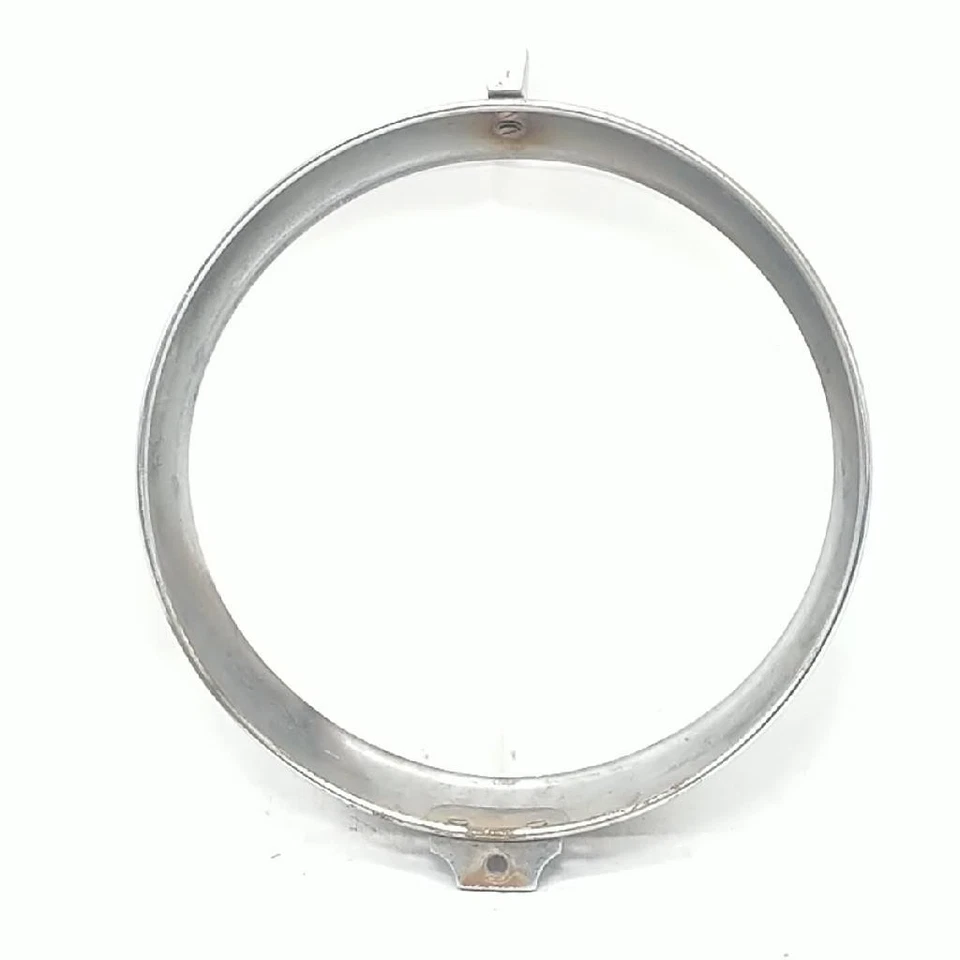 2x Anillo de ajuste de faros redondos exteriores cromados Jaguar XK140 XK150 8,75" usado vintage Foto 2 de 4
