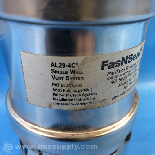 AL29-4C 6'' LG Single Wall Boiler Gas Vent FNIP - Bild 2 von 3